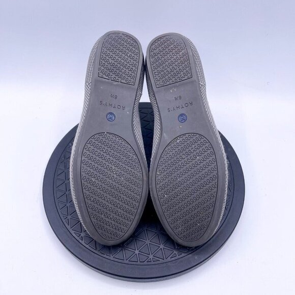 Rothy’s The Flat Women Birdseye Pebble Grey Slip On Round Toe Shoe Size 6.5 - Picture 6 of 10